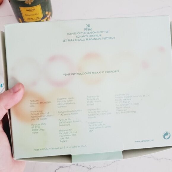 NWT Partylite Winter Frost Votive Holders &  Scents Of The Season 20 Candle Set - Picture 7 of 8